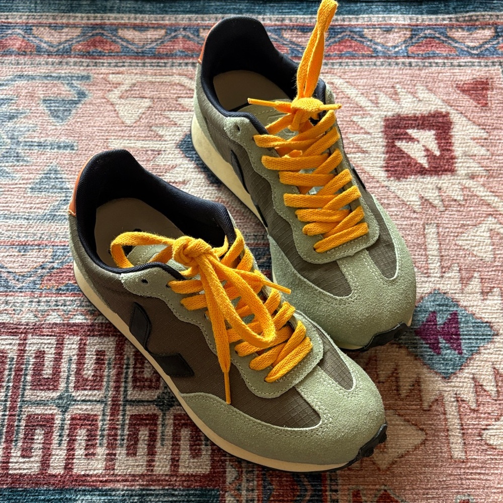 Veja Rio Branco Olive and Black Women’s Sneakers